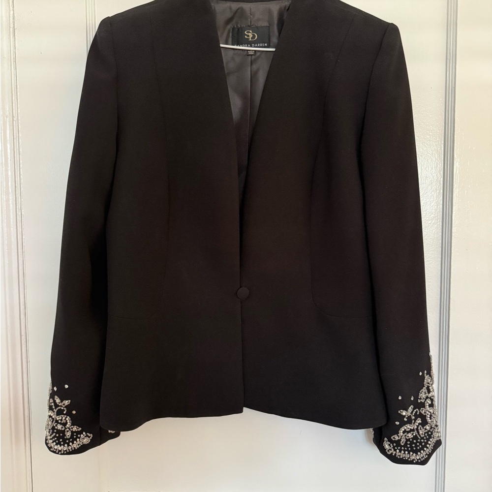 Embellished Black Blazer